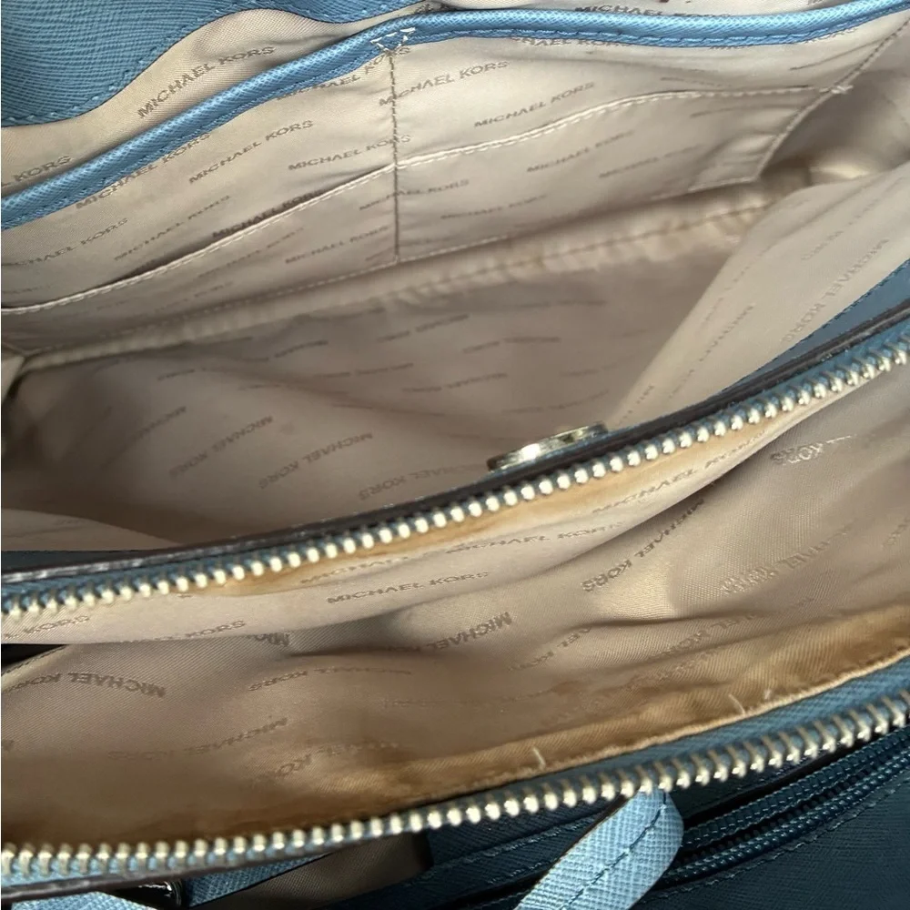Michael Kors Bag,Michael Kors Sky Blue Satchel